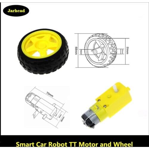 TT Motor Smart Car Robot Gear Motor for arduino Diy Kit Wheels Smart Car Chassis Motor Robot Remote Control Car DC Gear Motor
