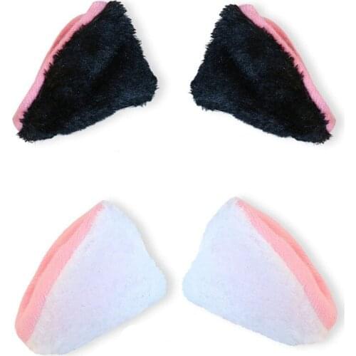 Cartoon Anime Cosplay Costume Cat Fox Ear Leopard Tiger Hair Clip Cosplay Plush Girl Headwear Christmas Halloween