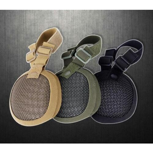 NEW Helmet Adaption Tactical Steel Net Ear Protection Tactical Outdoor Field Equipment