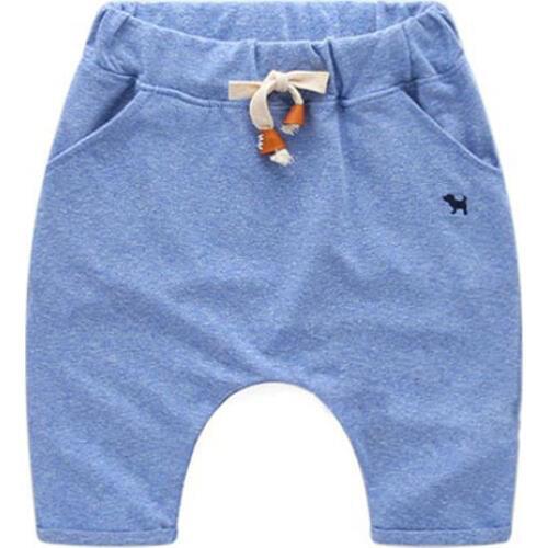 2020 new summer boy girl short pants Candy colors Children colored cotton embroidery Harem pants baby Kid clothes joggers