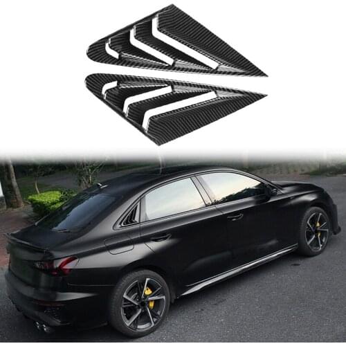 Car Rear Window Louver Shutter Cover Trim For- A3L 2021 Window Side Vent Trim