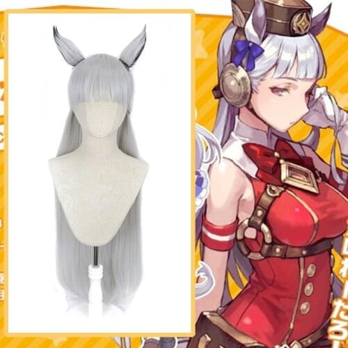 Anime Comic Game Uma Musume Pretty Derby Cosplay Wigs Gold Ship Cosplay Wig Heat Resistant Synthetic Wig hairpieces Long Cos