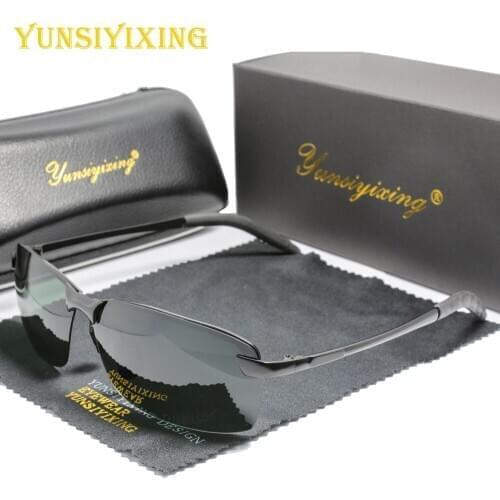 YUNSIYIXING Polarized Night Vision Sunglasses Men Driving Sun Glasses For Male Eyewears Accessories gafas de sol YS3043