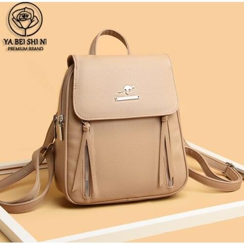 Large Capacity Backpack Leather Backpacks For Women Good Quality Luxury Designer Large Capacity 2021 Casual Walking Backpack