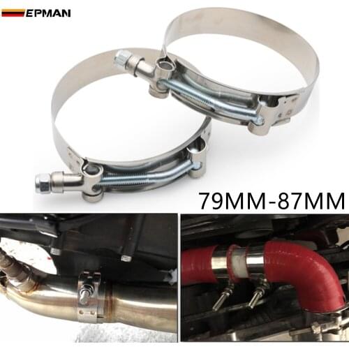 3"INCH (79MM-87MM) SILICONE TURBO HOSE COUPLER T BOLT SUPER CLAMP KIT EP-KG79