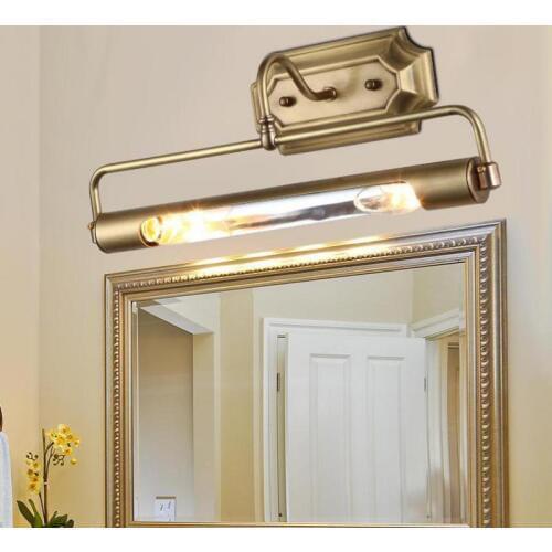 Dressing room Antique Brass led Mirror light Long tube AntiRust wall light for project closet Wall Mounted Led Bathroom light