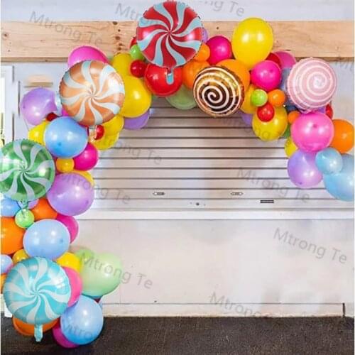 128pcs/Set Colorful Candy Latex Balloons Lollipop Helium globos Baby Shower Birthday Wedding Party Supplies Decor Kids Toy