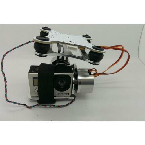 RTR 2 Axis Smart Gopro Brushless Gimbal Camera Mount w/Motor & Gimbal Controller