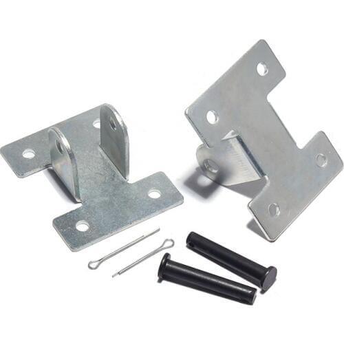 2pcs silver electric Push Rod Motor Heavy Duty Linear Actuator Bracket DC Reciprocating Motor Portable Mounting Bracket