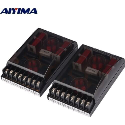 AIYIMA 2Pcs 150W 3 Way Crossover Audio Tweeter Midrange Woofer Speakers Frequency Filter Divider DIY Car Sound System