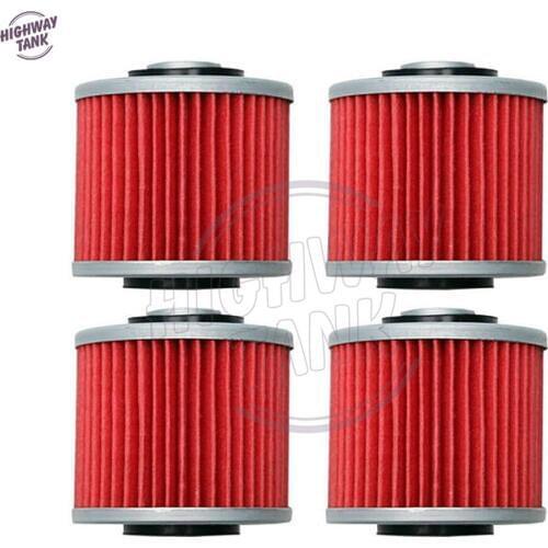 4 Pcs Motorcycle Engine Oil Filter case for YAMAHA XV400 XVS400 XVS650 V STAR XV535 VIRAGO