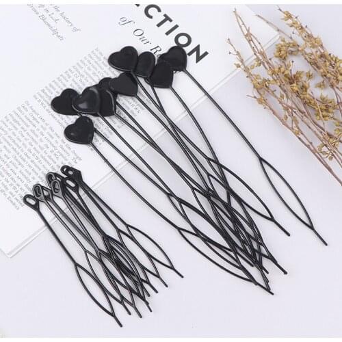 4pcs Maker Hair Styling Tools Ponytail Creator Plastic Loop Hair Accessories Black Topsy Tail Hair Braid Ponytail