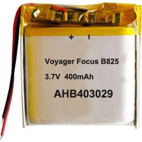 400mAh AHB403029 Rechargeable Battery For Plantronics Voyager Focus B825 Bluetooth Earphone headset Batterie Accumulator AKKU