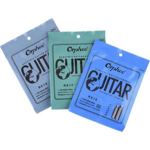 6pcs/SET Green Phosphor Guitar Strings For Folk Acoustic Guitars Hexagonal Carbon Steel Strings RX15/RX17/RX19