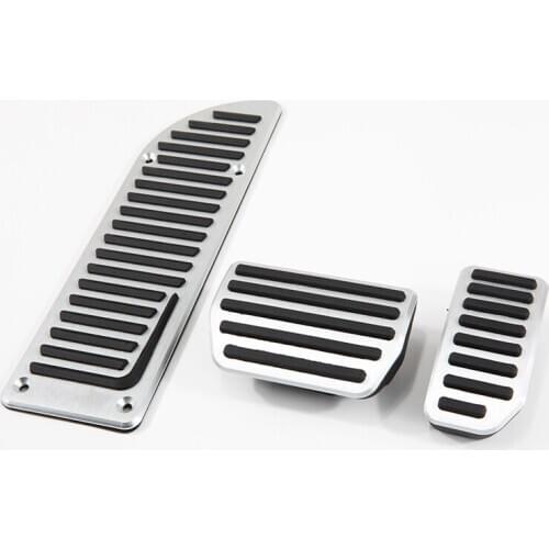 Aluminum Footrest Gas Brake Pedals Pad kit For Volvo S60 S80L XC60 S60L V60 auto car no drilling cool design styling
