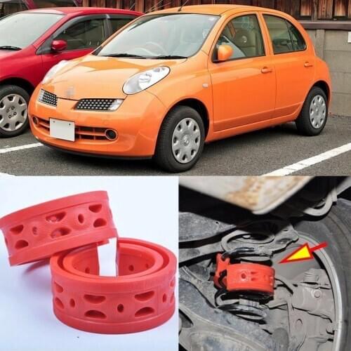 Rear Air Suspension Shock Bumper Spring Coil Cushion Buffer For NISSAN March