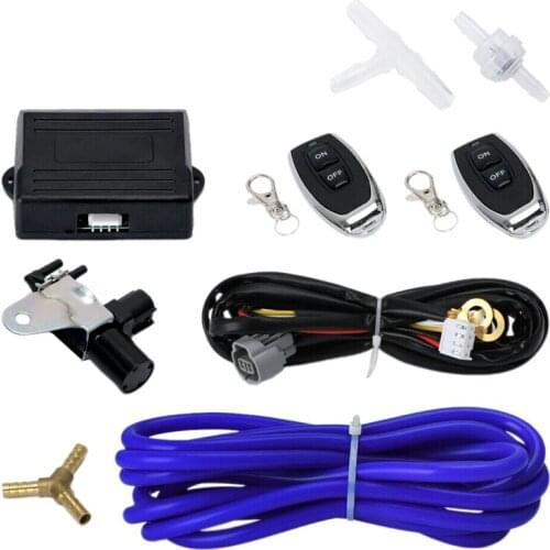 Car Wireless Remote Vacuum Exhaust Shut-Off Valve Vacuum Exhaust Pipe Valve Controller Set Suitable for - BMW