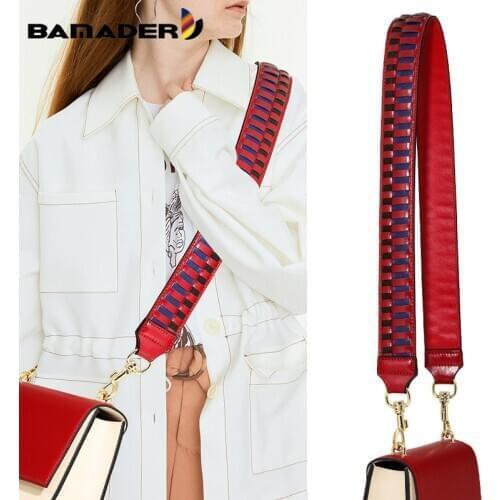 BAMADER Bag Strap For Woman Shoulder Crossbody Bag Soft Genuine Leather Width Shoulder Strap Fashion Bag Accessories Bag Straps