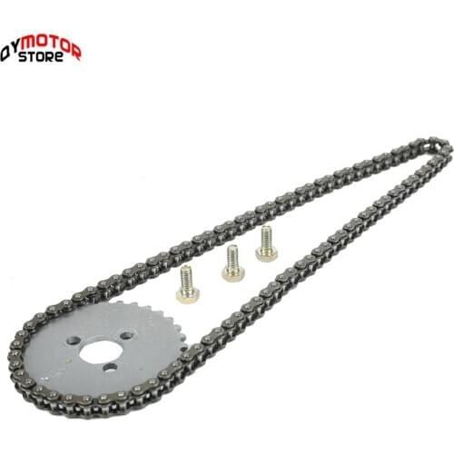 Motorcycle 90 Links Timing Chain 32T Timing Gear Sprocket For lifan LF 125cc 1P52FMI Horizontal Engines Dirt Pit Bike ATV Parts