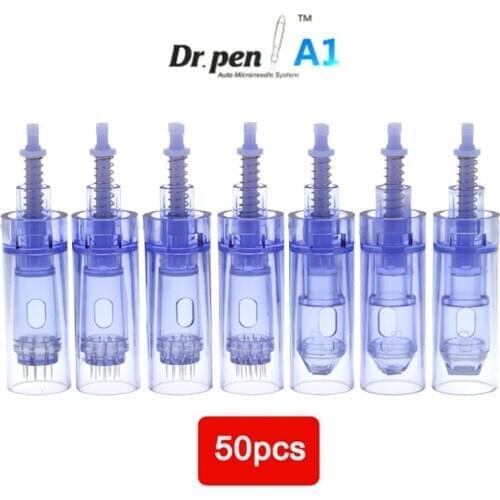 Mesotherapy Needles 50PCS Derma Pen Micro Needle Cartridges Nano Needles Tips For Dr Pen Ultima A1 Microneedling Pen Beauty Tool