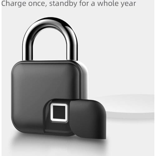 Tuya Smart Bluetooth Fingerprint Padlock Keyless USB Thumbprint Door Lock Bike J6PB