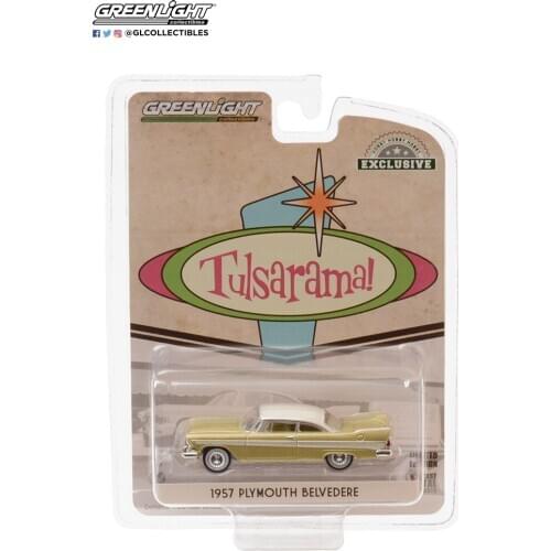 GreenLight 1:64 1957 Plymouth Belvedere Alloy model car Metal toys for childen kids diecast gift