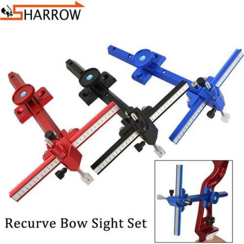 Recurve Bow Sight Right Hand Shooting Training Practice Aiming Tool Outdoor Bows Hunting Archery Professional Single Pin Sight