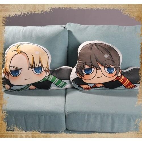 Movie&TV 45cm Harried Plush Doll Malfoy Magic School Potters Hermione plush pillow doll cushion back cushion Toy Gift