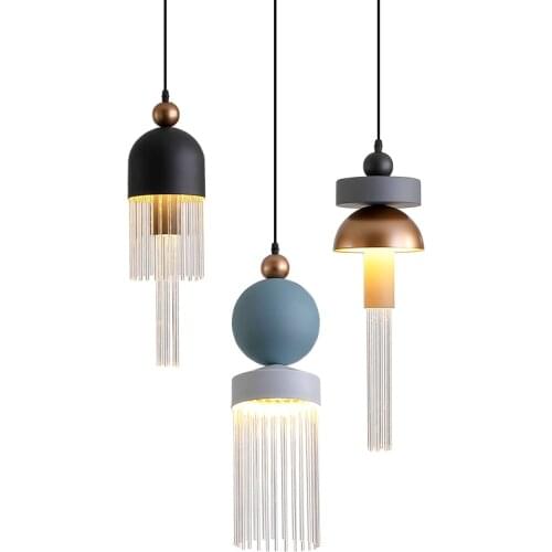 Nordic Creative Restaurant Bar Pendant Lamp Macaron Living Room Decoration Pendant Lights