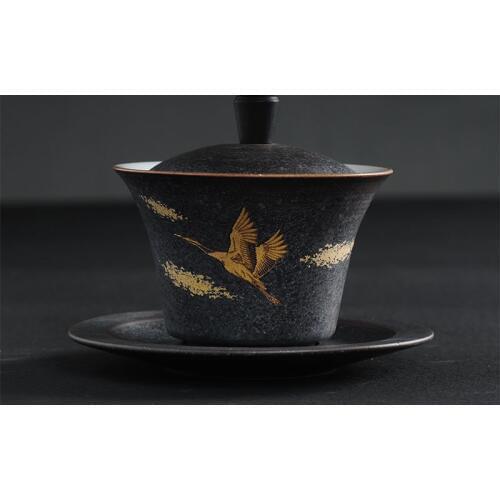 LUWU japanese ceramic gaiwan chinese kung fu tureen tea makers accessories