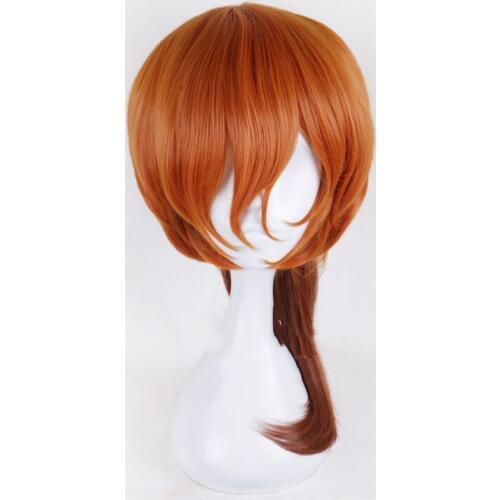 Anime Bungo Stray Dogs Chuya Nakahara Chuuya wig Cosplay Costume Men & Women Hair Halloween Party wigs+hairnet