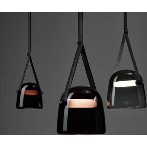 BROKIS Mona Glass Pendant Lights Modern Belt Hanging Lamp Dining Room Kitchen Light Fixtures Loft Industrial Home Decor Lighting