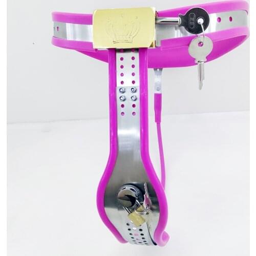 Arc Waist Stainless Steel Chastity Belt Women Underwear BDSM Bondage Female Restraint Lock Device Sexy Panties Erotic Adult Toys