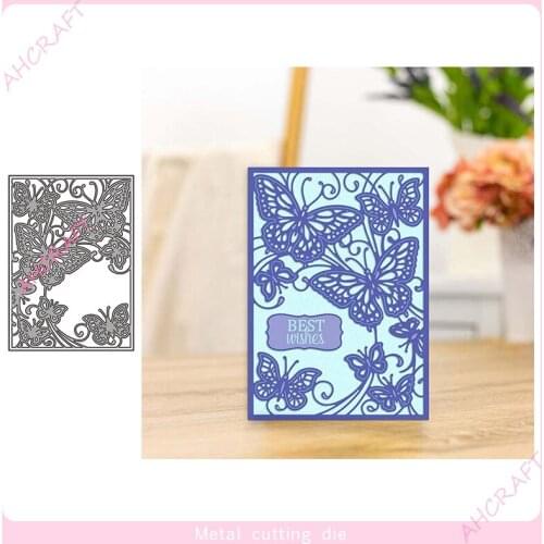 Butterflys Frame Metal Cutting Dies for DIY Scrapbooking Photo Album Decorative Embossing PaperCard Crafts Die2021