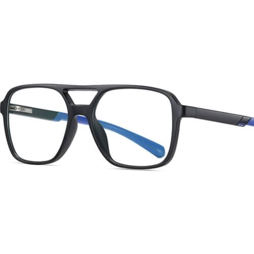 Retro Square Plastic Titanium Anti Blue Light Glasses Frames Ultralight Women Optical Fashion Computer Glasses 50200