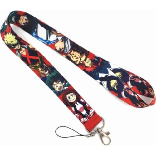 Anime My Hero Academia Boku No Hero Academia Lanyards Neck Strap Mobile Phone Key Chain