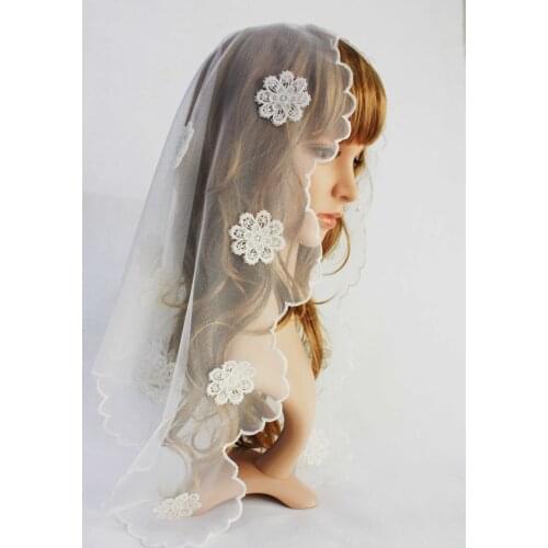 Wedding Lace Veil Lady Church Catholic Veil for Head Covering