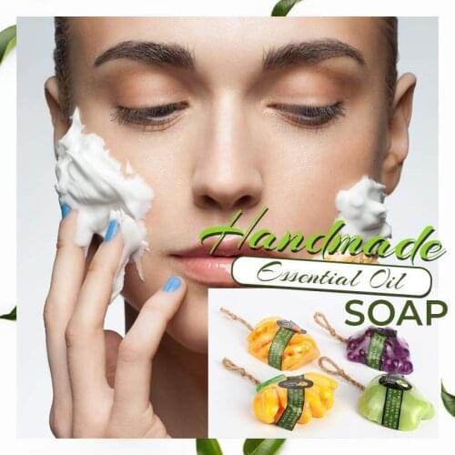 Thailand Handmade Soap Body Skin Bath Fruit Essential Oil Soap 3DFruit Soap Moisturizing Children Cleansing Bath Soap Gift Soap