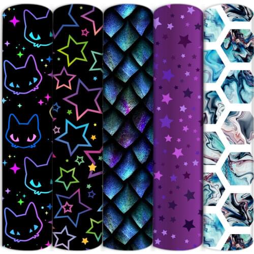 Happy Halloween Christmas Fabric Holiday Polyester Cotton Lining Fabric for Sewing Hobbies Dress Patchwork Handmade,1Yc19968