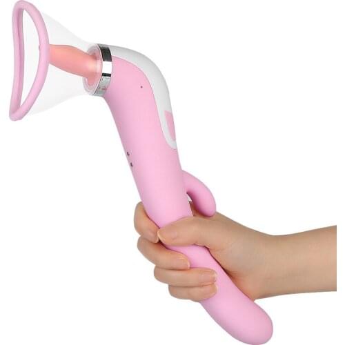 Vagina Sucking Lick Vibrator For Adult Oral Sex Suction Clitoris Nipple Stimulation Massagers Female Masturbation Erotic Sex Toy