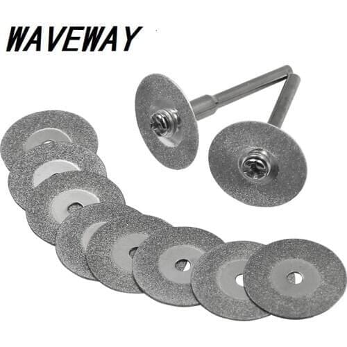 10/ Pcs 16-50MM Mini Diamond Grinding Cutting Wheel Disc Saw Blades Sharpener Cut Off Abrasive Disks Rotary Tools for Dremel