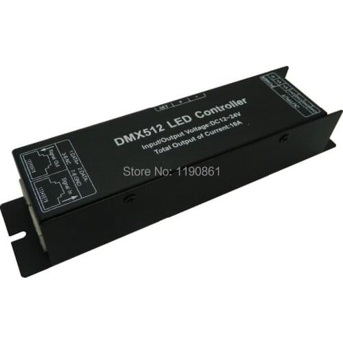 4channels LED RGBW Controller DMX512 LED Decoder & Driver 12V DMX Controller