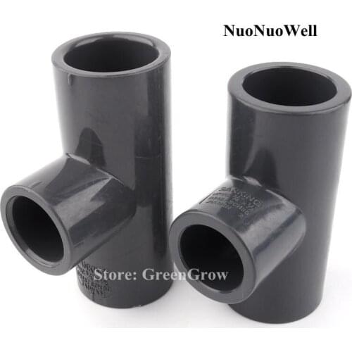 ANSI 26.67~48.26mm To 21.34~33.4mm Hi-Quality UPVC Reducing Tee Connector Garden Water Pipe Connectors Industrial Tube Joints