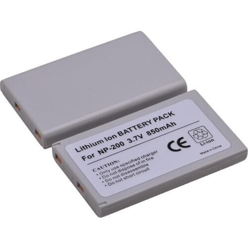 2Pcs 850mAh 3.7V NP-200 Battery NP 200 NP200 Digital Camera Battery for KonicaMinolta DiMAGE Xg X Xi Xt Biz X20 X21 Camera