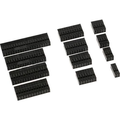 Free shipping 20c two row Pitch 2.54mm Dupont Head 2P~20P Dupont Plastic Shell, Spacing 2.54 MM Plug housing