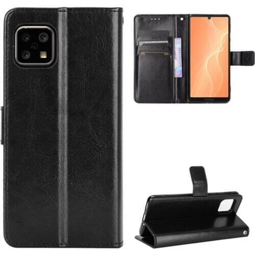 For Sharp Aquos Sense 4 Case Luxury Flip PU Leather Wallet Lanyard Stand Case For Sharp Aquos Sense 4 Plus Sense4 Phone Bags