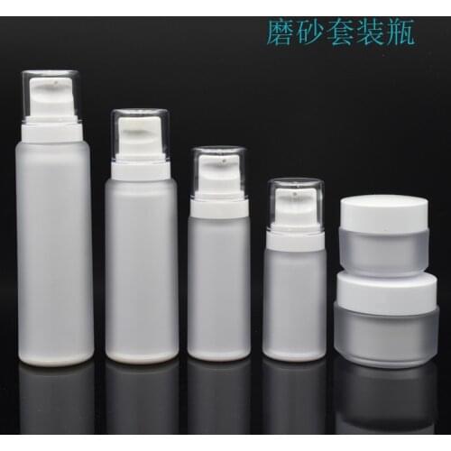 Lotion Shampoo Bottle Perfume Sprayer High Quality Frosted Acrylic Pump Bottle Empty Cosmetic Container Packaging Face Cream Jar