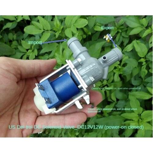 Imports Deltrol solenoid valve DC12V 12W large flow DC solenoid valve