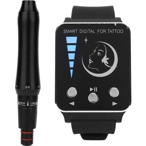 Professional Mini Watch Type Eyebrow Tattoo Machine Pen with Controller For Permanent Make Up Eyebrows Microblading Tattoo Kits