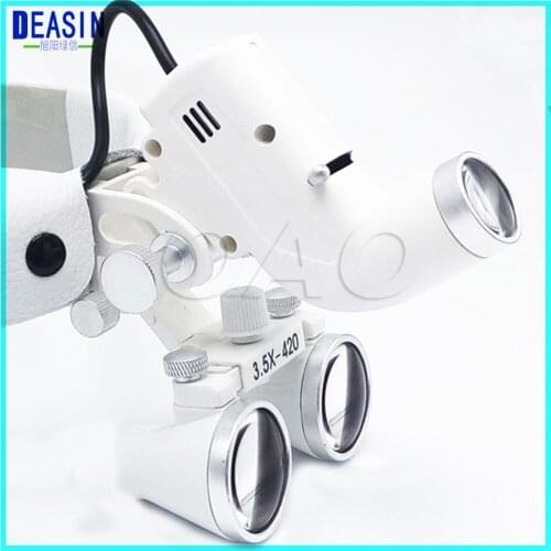 3.5X Medical Led Loupe Magnifier Head Lamp Adjustable High Intensity Operation Chargeable Dental Headlamp Surgical Headlight